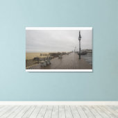 De promenade in Belmar New Jersey Canvas Afdruk (Insitu (Houten vloer))