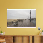 De promenade in Belmar New Jersey Canvas Afdruk (Insitu (Woonkamer))