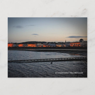 De promenade in Llandudno Briefkaart