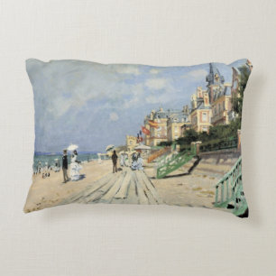 De promenade in Trouville van Claude Monet Accent Kussen