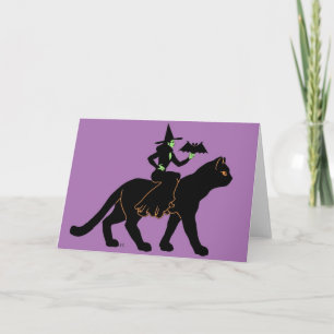 De Promenade van Halloween Kaart