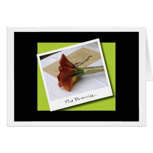 De Promise Card... (Voorkant Horizontaal)