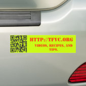 De promotietekker Fat Vegan Bumpersticker (Op auto)