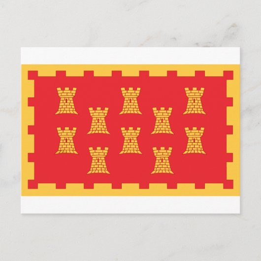 De provinciale vlag van Greater Manchester Briefkaart (Voorkant)