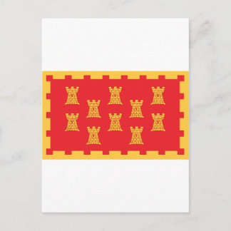 De provinciale vlag van Greater Manchester Briefkaart