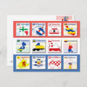 De Provincies van Nederland Briefkaart (Voorkant / Achterkant)