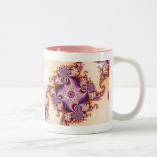 De Pruimen van de suiker - Fractal Tweekleurige Koffiemok
