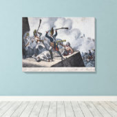 De Pruisische Grenadier Canvas Afdruk (Insitu (Houten vloer))