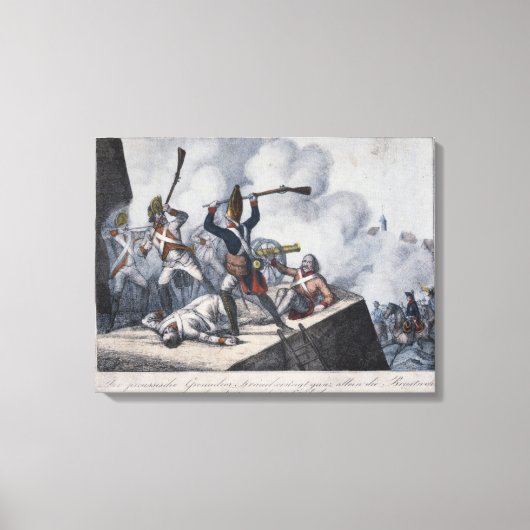 De Pruisische Grenadier Canvas Afdruk (Voorkant)