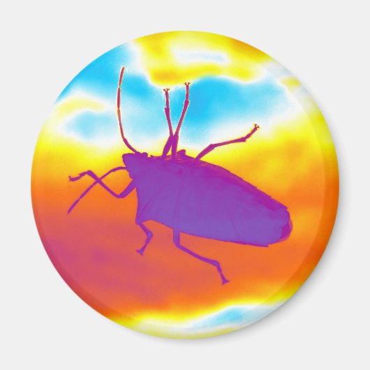 De Psychedelic Bug Magneet (Voorkant)