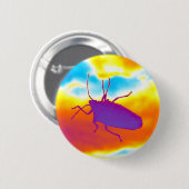 De Psychedelic Bug Ronde Button 5,7 Cm (Voorkant /achterkant)