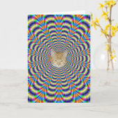 De Psychedelische Geringde Impuls van het Kaart (Gele Bloem)