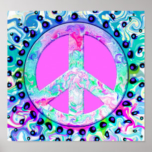 De psychedelische Samenvatting van het Teken van Poster