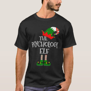 De psychologie Elf Matching Family Group Gift Chri T-shirt