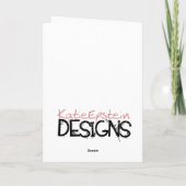 De Pudding van Kerstmis Feestdagen Kaart (Achterkant)