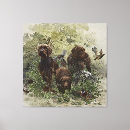 De Pudelpointer Canvas Afdruk (Voorkant)