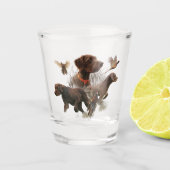 De Pudelpointer Shot Glas (Voorkant)