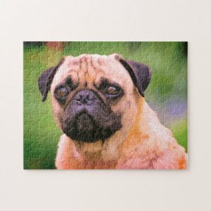 De Pug Dog Art Legpuzzel