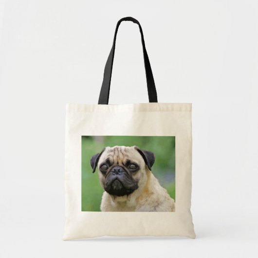 De Pug Dog Tote Bag (Voorkant)