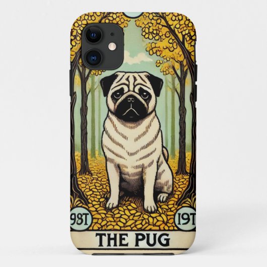 De Pug Tarot Kaart Case-Mate iPhone Case (Achterkant)