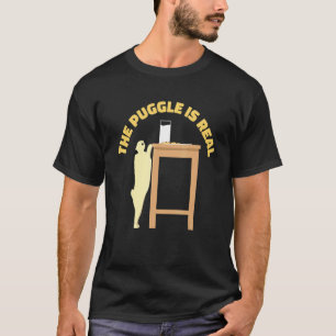 De Puggle Is Real Pug Hond Puns Koekjes Mil T-shirt