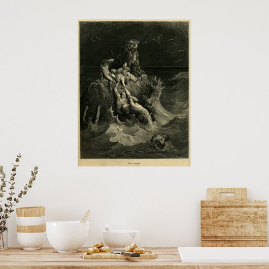 De puinhoop poster (Keuken)