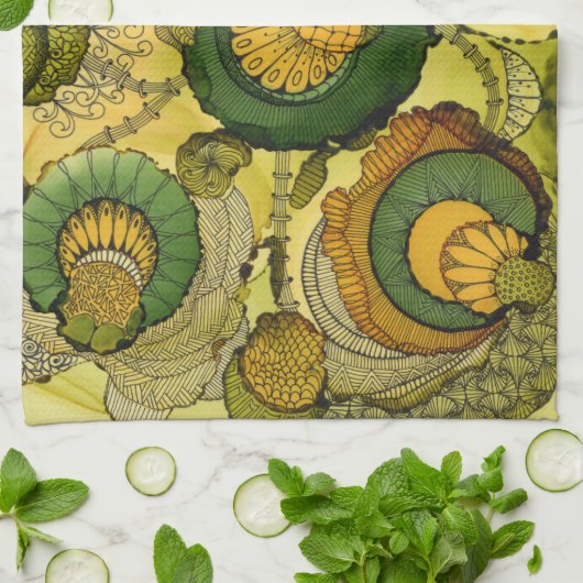 De puits serviette de cuisine peut-être (Plié)