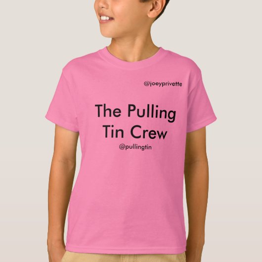 De pulling Tin Crew T-shirt (Voorkant)