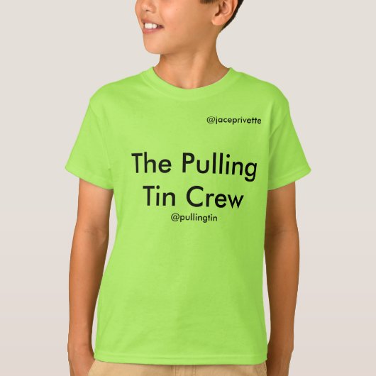 De pulling Tin Crew T-shirt (Voorkant)