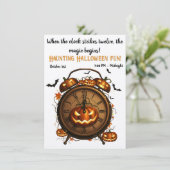 De Pumpkin Hour Halloween Party Uitnodiging (Staand voorkant)