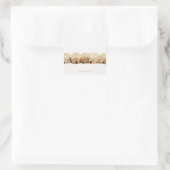 De puppies van de Gouden Herriever Vierkante Sticker (Tas)