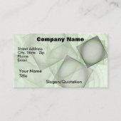 De pure Groene Abstracte Sjabloon van het Kunstwer Visitekaartje (Voorkant)