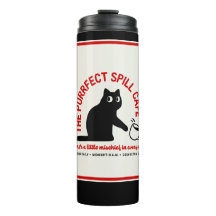 De Purfect Spill Cafe Thermal Tumbler