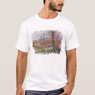 De Puy Barion bij Crozant, Bretagne (olie op het c T-shirt