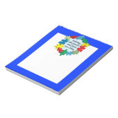 De puzzel oplossen... Blauw Notitieblok (Gedraaid)