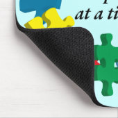 De puzzel oplossen... Blue Mousepad Muismat (Hoek)