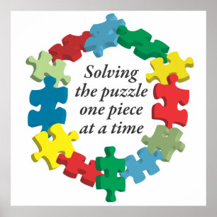 De puzzel oplossen...Poster Art White Poster