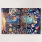 De puzzel van de bibliotheek van de astronoom legpuzzel (Horizontaal)