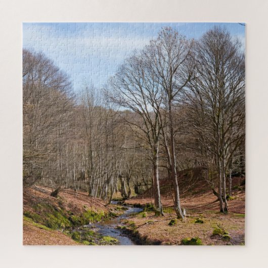 De puzzel van een rustig hout legpuzzel (Verticaal)