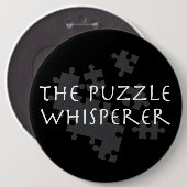 De Puzzle Whisperer Ronde Button 6,0 Cm (Voorkant /achterkant)
