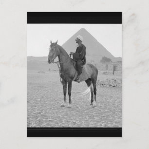 De Pyramiden van Giza met Horseman ongeveer 1934 Briefkaart