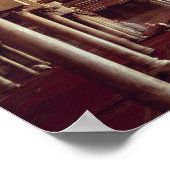 De Qibla Liwan van de moskee van Al-Azhar Poster (Hoek)