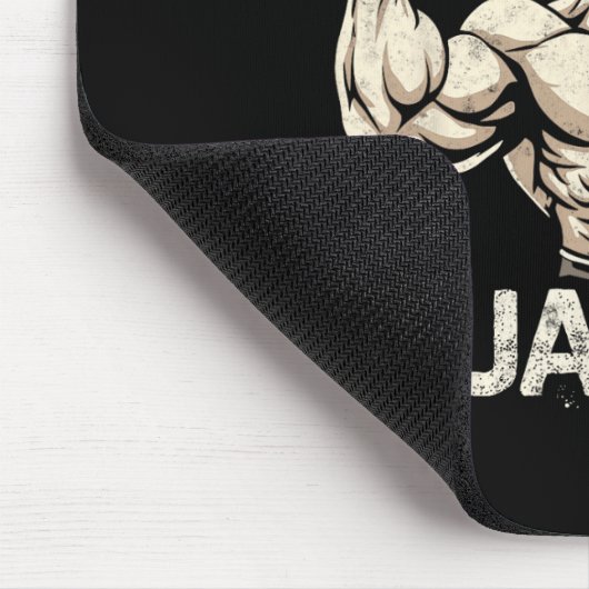 De Quackin' Muckle Duck Bodybuilder Joke Muismat (Hoek)