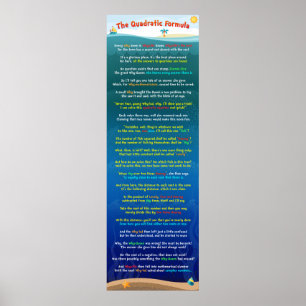 De quadratische formule poster