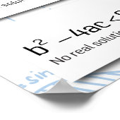 De quadratische formule poster (Hoek)