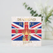 De Queens Diamond Jubilee Kaart (Staand voorkant)