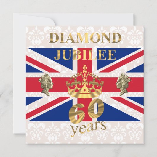 De Queens Diamond Jubilee Kaart (Voorkant)