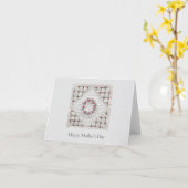De quilt van mama kaart (Gele Bloem)