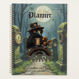 De raaf, aangedreven door koffie planner