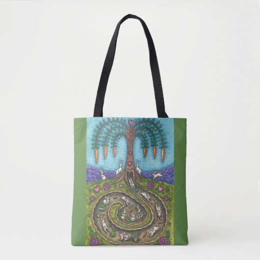 DE RABBIT HOLE CANVAS TAS GROOT (Voorkant)